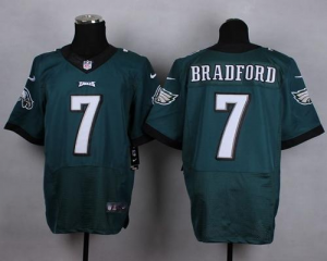 Nike Philadelphia Eagles #7 Sam Bradford Midnight Green jerseys(Elite)