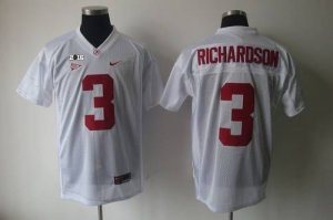 NCAA Alabama Crimson Tide #3 Trent Richardson White 2016 College Football Playoff National Championship Jersey