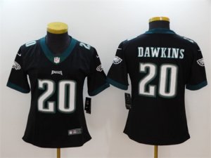 Nike Eagles #20 Brian Dawkins Black Women Vapor Untouchable Player Limited Jersey