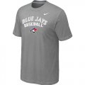 Nike MLB Toronto Blue Jay 2014 Home Practice T-Shirt - Light Grey