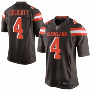 Mens Nike Cleveland Browns #4 Britton Colquitt Limited Brown Team Color NFL Jersey