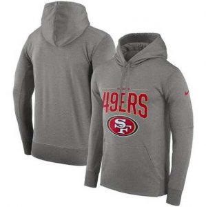 San Francisco 49ers Nike Sideline Property of Performance Pullover Hoodie Gray
