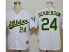 MLB Jerseys Oakland Athletics #24 Henderson white