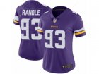 Women Nike Minnesota Vikings #93 John Randle Vapor Untouchable Limited Purple Team Color NFL Jersey