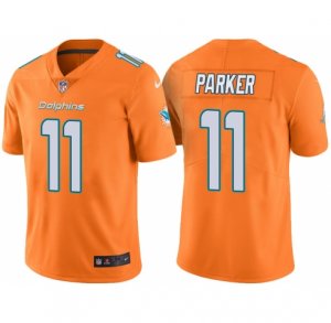 Mens Miami Dolphins #11 DeVante Parker Orange Color Rush Limited Jersey