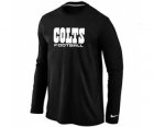 Nike Indianapolis Colts Logo Long Sleeve T-Shirt Black