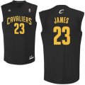 Cavaliers #23 LeBron James Black Fashion Replica Jersey