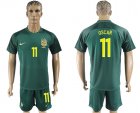 2017-18 Brazil 11 OSCAR Away Soccer Jersey