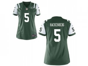 Womens Nike New York Jets #5 Christian Hackenberg Green Team Color NFL Jersey