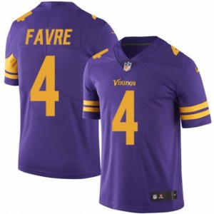 Youth Nike Minnesota Vikings #4 Brett Favre Limited Purple Rush NFL Jersey