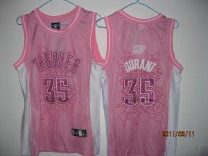 women nba oklahoma city thunder #35 durant pink