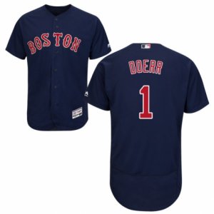 Men\'s Majestic Boston Red Sox #1 Bobby Doerr Navy Blue Flexbase Authentic Collection MLB Jersey