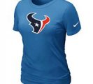 Women Houston Texans L.blue T-Shirts