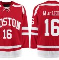 Boston University Terriers BU #16 John MacLeod Red Stitched