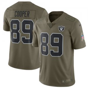 Nike Raiders #89 Amari Cooper Youth Olive Salute To Service Limited Jersey
