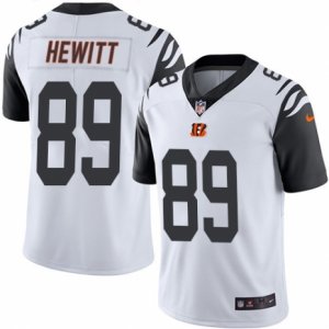 Mens Nike Cincinnati Bengals #89 Ryan Hewitt Limited White Rush NFL Jersey