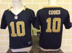 kids Nike New Orleans Saints #10 Brandin Cooks black jerseys