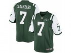 Mens Nike New York Jets #7 Chandler Catanzaro Limited Green Team Color NFL Jersey