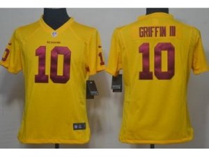 Nike Women Nfl Washington Redskins #10 Robert Griffin III Yellow Jerseys