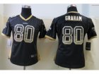 Nike Women New Orleans Saints #80 Graham Black Jerseys(Drift Fashion)