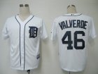 MLB Detroit Tigers #46 Valverde White