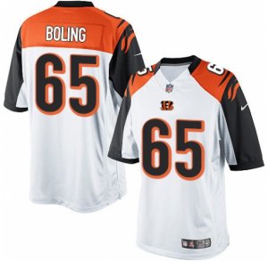 Men\'s Nike Cincinnati Bengals #65 Clint Boling Limited White NFL Jersey