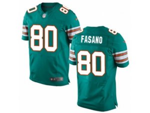 Nike Miami Dolphins #80 Anthony Fasano Elite Aqua Green Alternate NFL Jersey