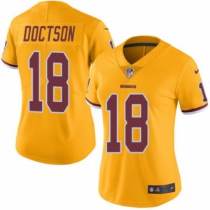 Women\'s Nike Washington Redskins #18 Josh Doctson Limited Gold Rush NFL Jersey