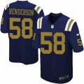 Mens Nike New York Jets #58 Erin Henderson Game Navy Blue Alternate NFL Jersey