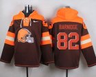 Nike Cleverland Browns #82 Gary Barnidge Brown Player Pullover NFL Hoodie