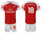 2018-19 Arsenal 18 MONREAL Home Soccer Jersey