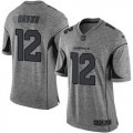 Nike Arizona Cardinals #12 John Brown Gray Gridiron Gray Jersey(Limited)