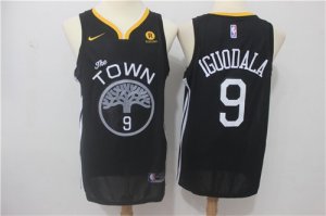 Warriors #9 Andre Iguodala Black Nike Swingman Jersey