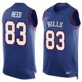 Nike Buffalo Bills #83 Andre Reed Royal Blue Team Color Men Stitched NFL Limited Tank Top Jersey