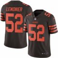 Mens Nike Cleveland Browns #52 Corey Lemonier Limited Brown Rush NFL Jersey