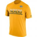Mens Green Bay Packers Nike Practice Legend Performance T-Shirt Yellow