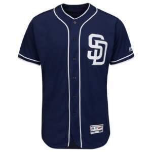 Men\'s San Diego Padres Majestic Alternate Blank Navy Flex Base Authentic Collection Team Jersey