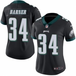 Women\'s Nike Philadelphia Eagles #34 Kenjon Barner Limited Black Rush NFL Jersey