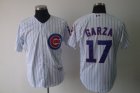 mlb Chicago Cubs #17 garza White[blue strip]