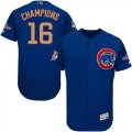 Chicago Cubs #16 Champions Blue World Series Champions Gold Program Flexbase Jersey