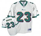 nfl miami dolphins #23 ronnie brown white[kids]