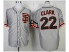 mlb jerseys san francisco giants #22 clark m&n grey