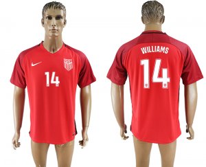 2017-18 USA 14 WILLIAMS Home Thailand Soccer Jersey