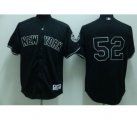 New York Yankees #52 Sabathia 2009 world series patchs black