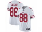 Mens Nike San Francisco 49ers #88 Garrett Celek Vapor Untouchable Limited White NFL Jersey