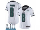 Women Nike Philadelphia Eagles #8 Donnie Jones White Vapor Untouchable Limited Player Super Bowl LII NFL Jersey