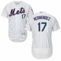 Men's Majestic New York Mets #17 Keith Hernandez White Flexbase Authentic Collection MLB Jersey