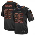 Men Nike Denver Broncos #95 Derek Wolfe Lights Out Black Men's Stitched NFL Elite Jersey