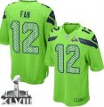 Nike Seattle Seahawks #12 Fan Green Alternate Super Bowl XLVIII Youth NFL Elite Jersey