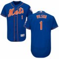 Men's Majestic New York Mets #1 Mookie Wilson Royal Blue Flexbase Authentic Collection MLB Jersey